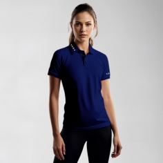 Women's Navy sport polo top