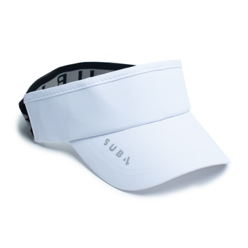 White Elastic Visor Full