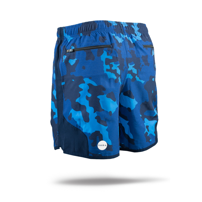 Running Shorts 5" Inch Camo Navy - Image 3
