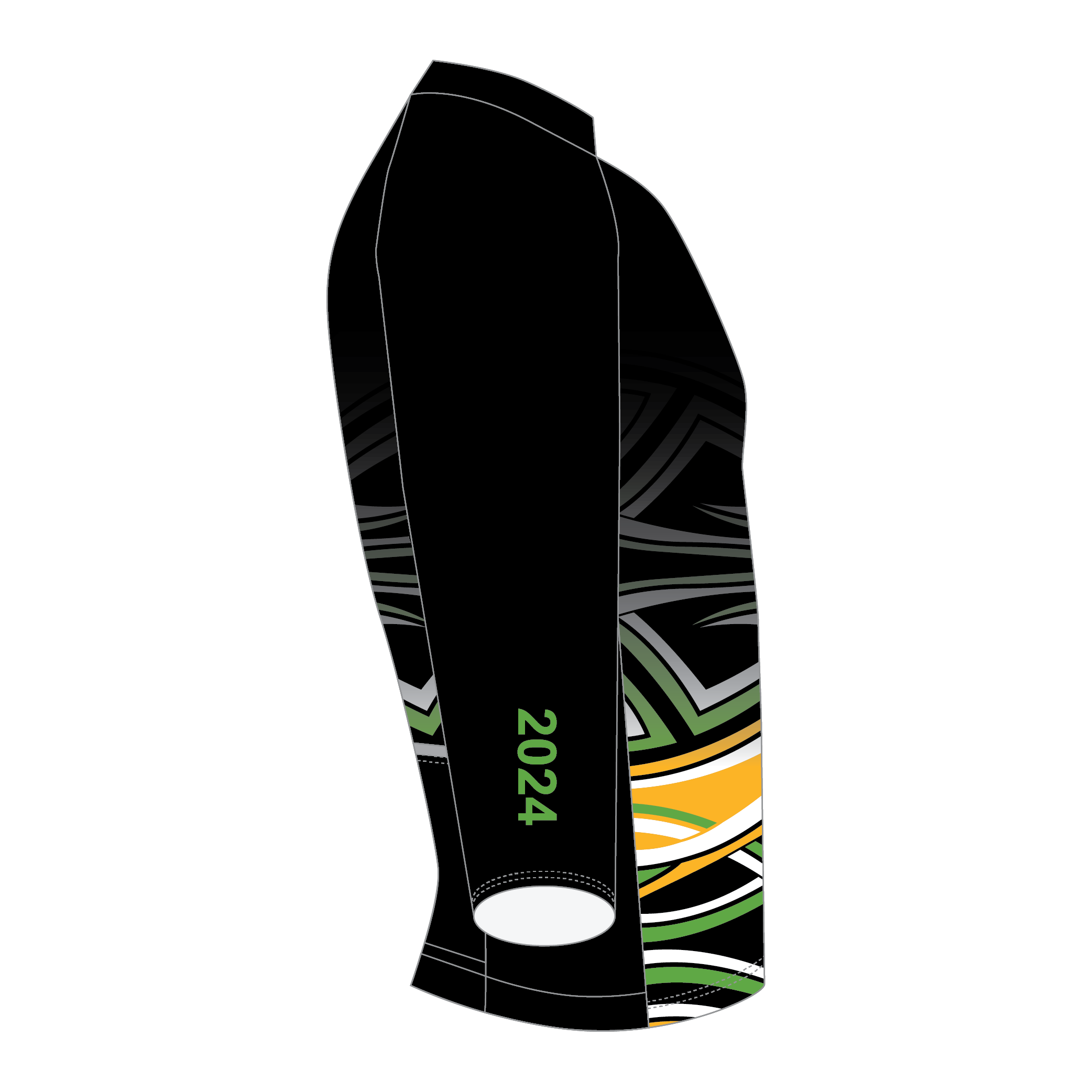 Custom Euro Pro Fit Long Sleeve Cycle Jersey - Image 4