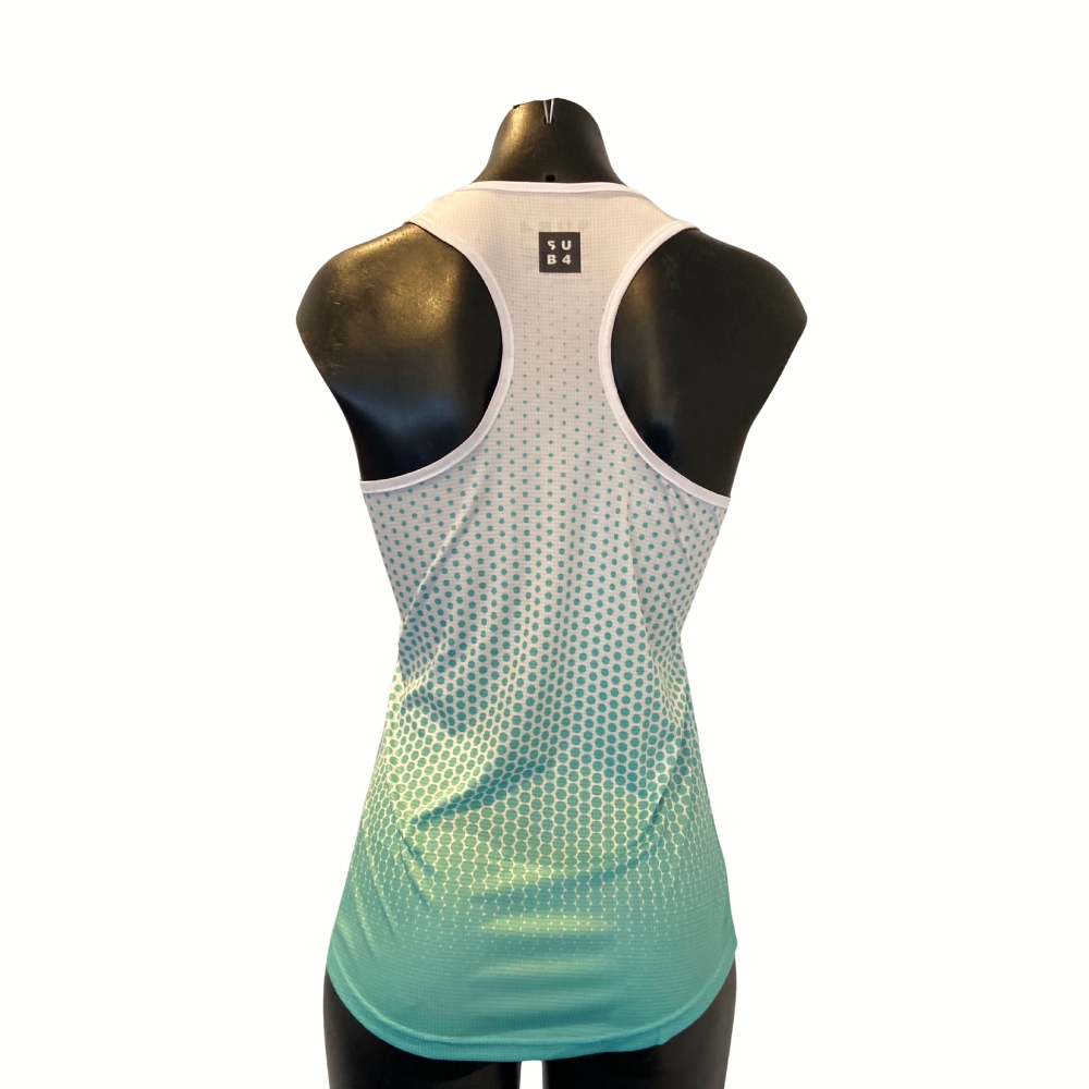 Running Singlet DryLyte Women's Dot Teal - Image 3