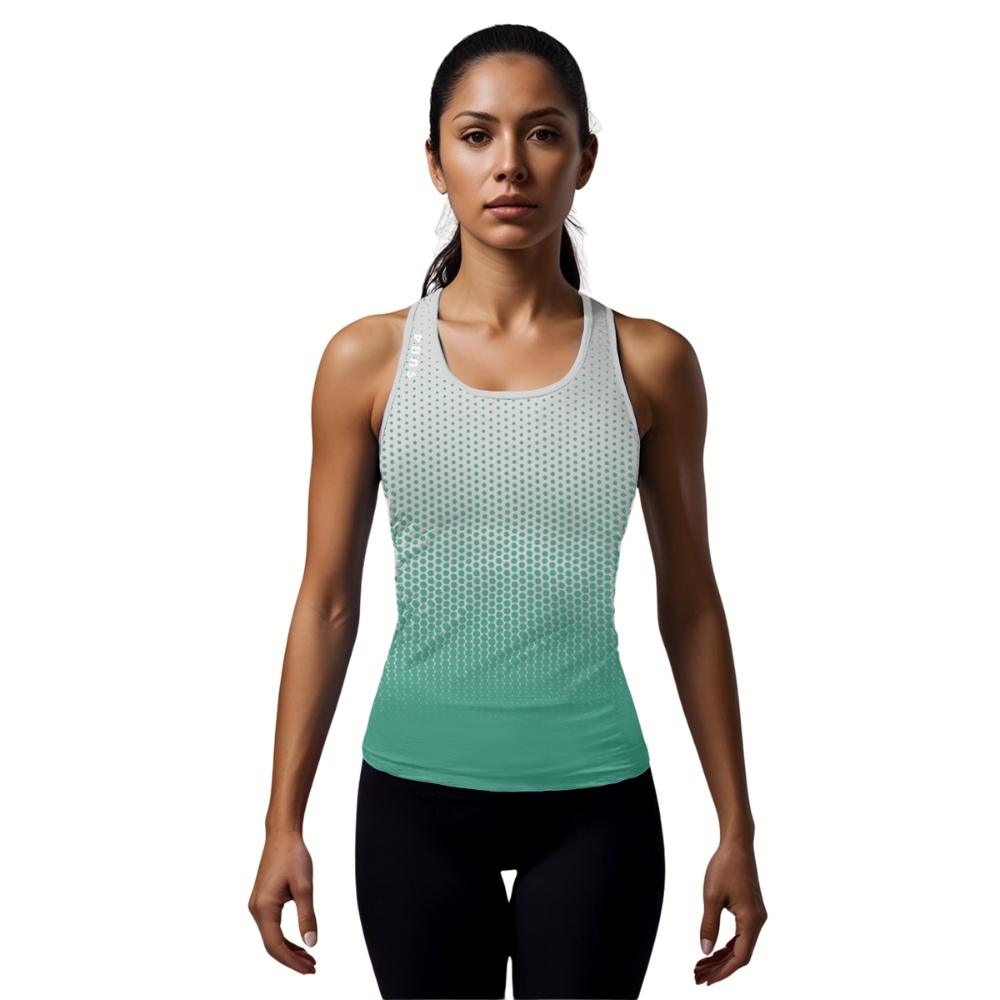 Running Singlet DryLyte Women's Dot Teal